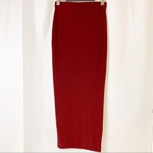Workhall Okakie Red Maxi Skirt Medium